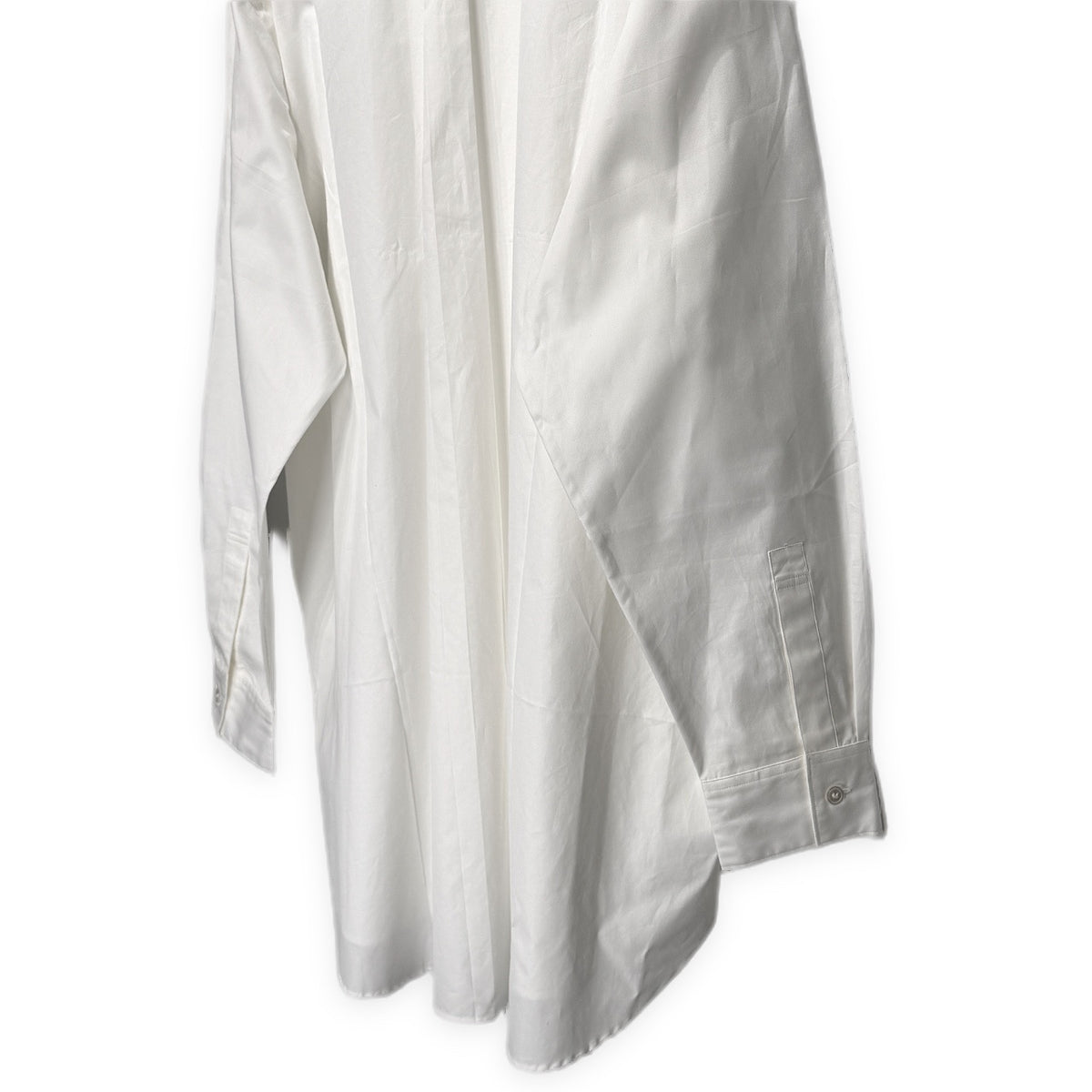 Yohji Yamamoto Pour Homme 89AW コットンブロード襟切り替えラインデザインオーバーサイズシャツ ブラウス トップス Archive 80s 丸文字ロゴ 初期 ヨウジヤマモトプールオム メンズ