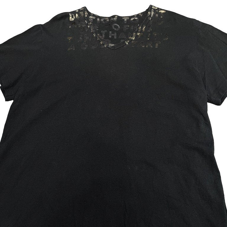 Maison Martin Margiela 04AW VネックエイズTシャツ AIDS T-shirt カットソー Tee Archive ここのえ 本人期