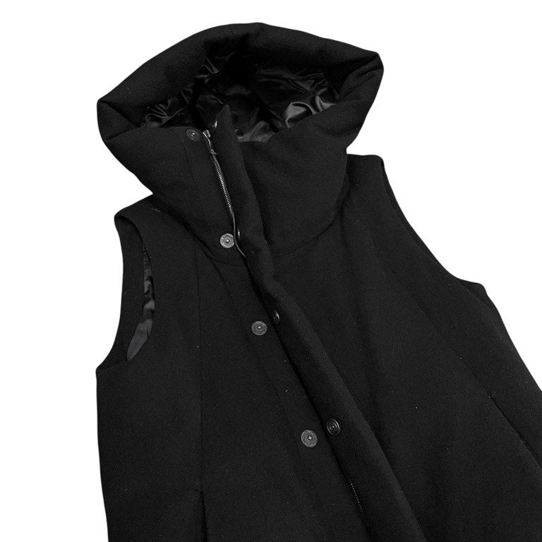 The Viridi-anne 16AW ウールフランネルハイネックスナップボタンダウンベスト ノースリーブ ジャケット ブルゾン コート アウター ヴィリジアン メンズ