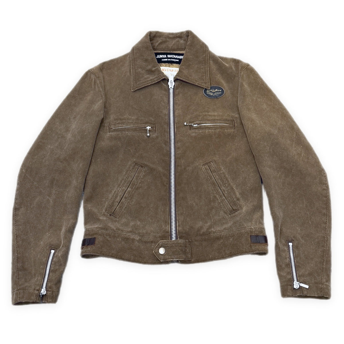JUNYA WATANABE × Lewis Leathers 04AW DOMINATOR コットンコーデュロイジップアップシングルライダースジャケット ブルゾン コート アウター Archive ジュンヤワタナベ コムデギャルソン メンズ レディース ユニセックス