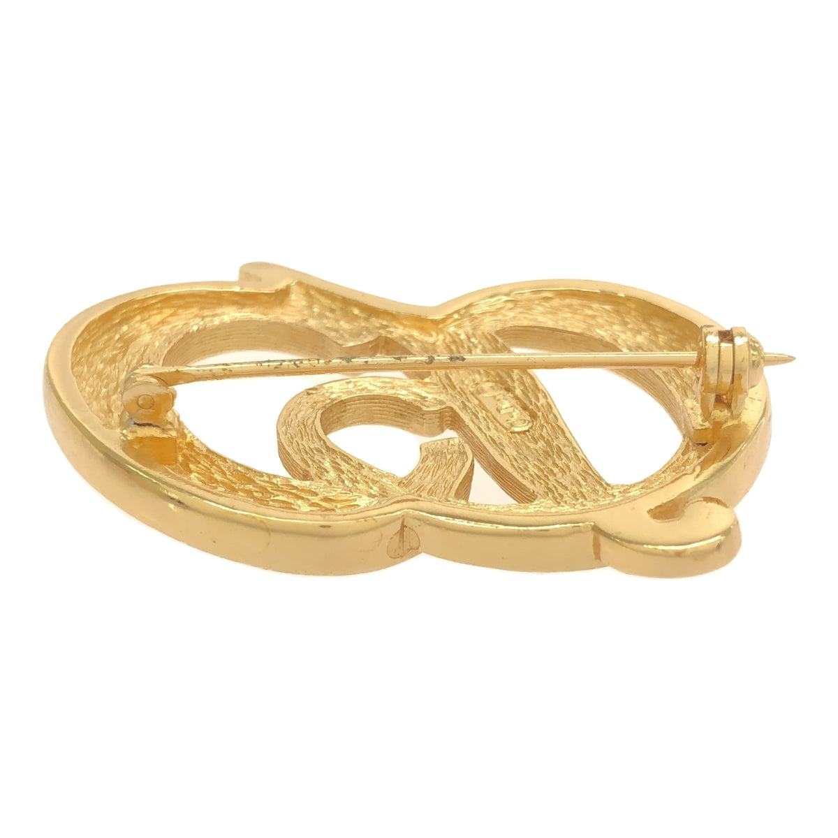 Christian Dior Christian Dior ブローチ CD ストーン