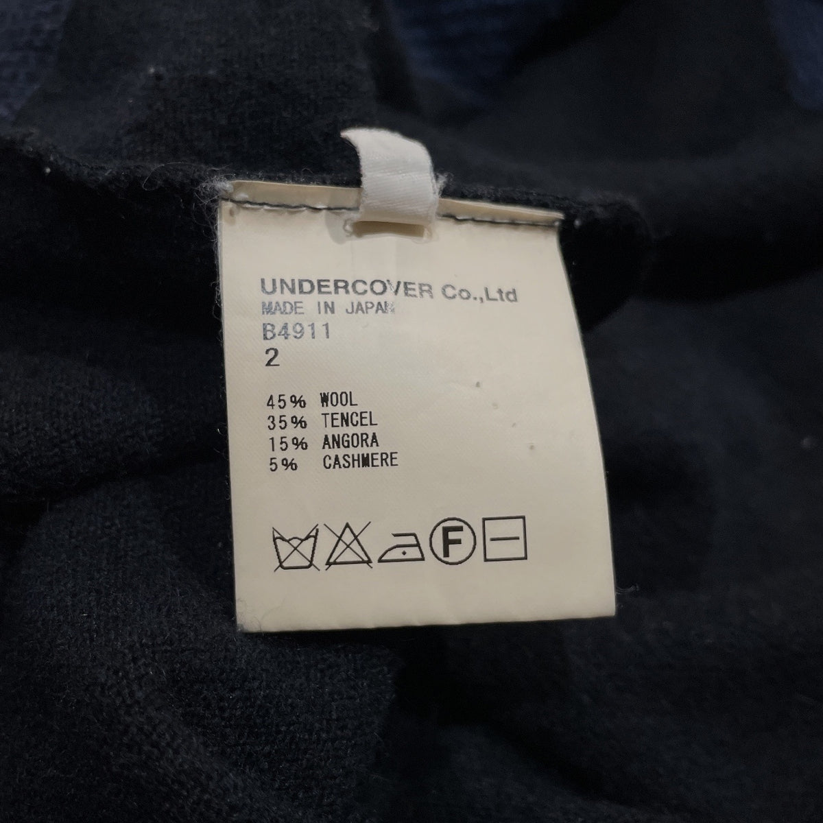 UNDERCOVER ウールアンゴラカシミヤリブニットセーター トップス Archive 00s アンダーカバー アンダーカバイズム メンズ