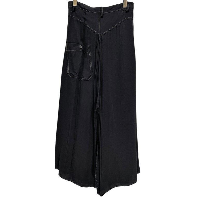 Yohji Yamamoto Femme 13AW レーヨンギャバジンホワイトステッチスカートパンツ Archive ボトムス 刺繍 ヨウジヤマモトファム レディース