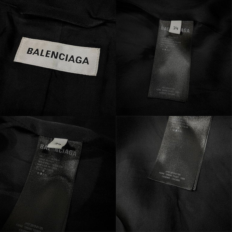 BALENCIAGA by Demna Gvasalia 19AW コットンギャバジンハイネックオーバーサイズロングコート LOOK11 デムナ期 デムナヴァザリア ジャケット アウター 定価375,100円 バレンシアガ メンズ レディース ユニセックス