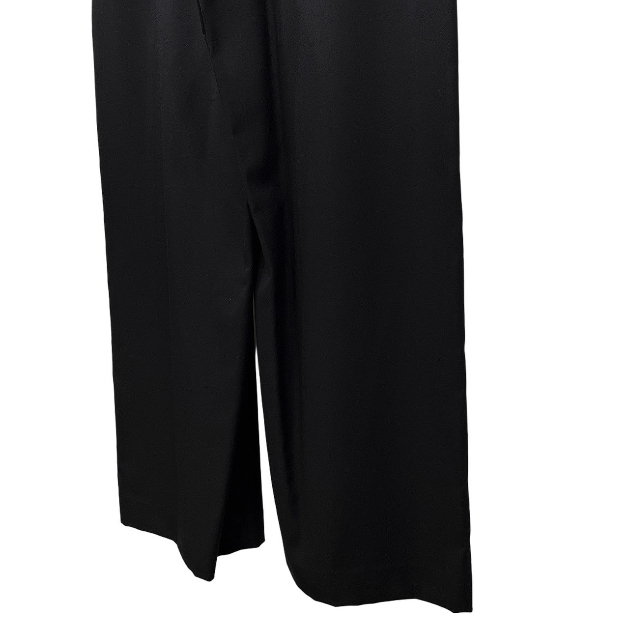 ISSEY MIYAKE 17AW ウールギャバジンウエストゴムシャーリングワイドストレートパンツ ボトムス イッセイイミヤケ レディース