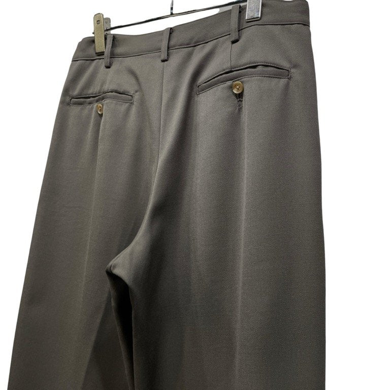 Y's for men オールドギャバジン裾アジャスター1タックワイドテーパードパンツ アーミーギャバジン スラックス トラウザーズ Archive 70s 80s Yohji Yamamoto Pour Homme ヨウジヤマモトプールオム ワイズフォーメン メンズ