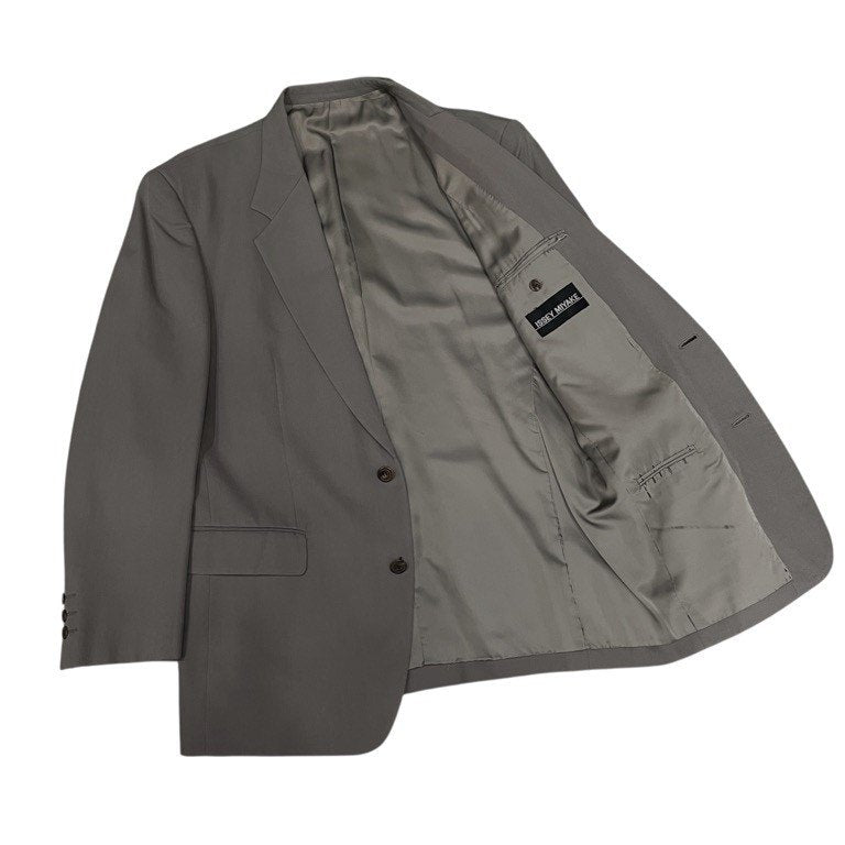 ISSEY MIYAKE MEN 91AW ウールギャバジンボックスシルエット2ボタンテーラードジャケット ブレザー ブルゾン アウター Archive 90s 本人期 イッセイミヤケメン メンズ