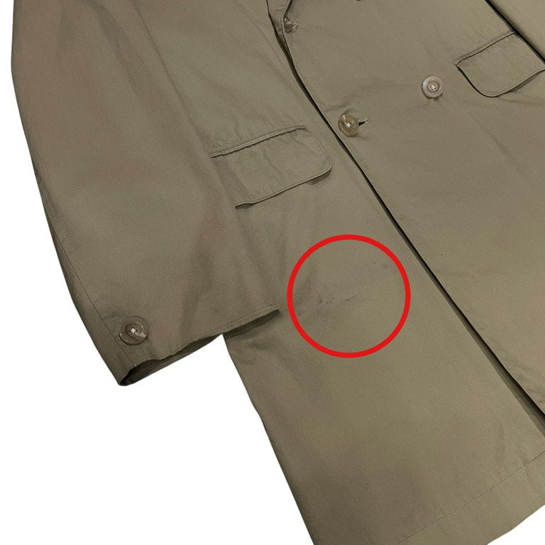 Y's for men コットンギャバジンダブルブレストバックベルトハーフコート ロングジャケット Archive 90s ブルゾン アウター Yohji Yamamoto Pour Homme ワイズフォーメン ヨウジヤマモトプールオム メンズ