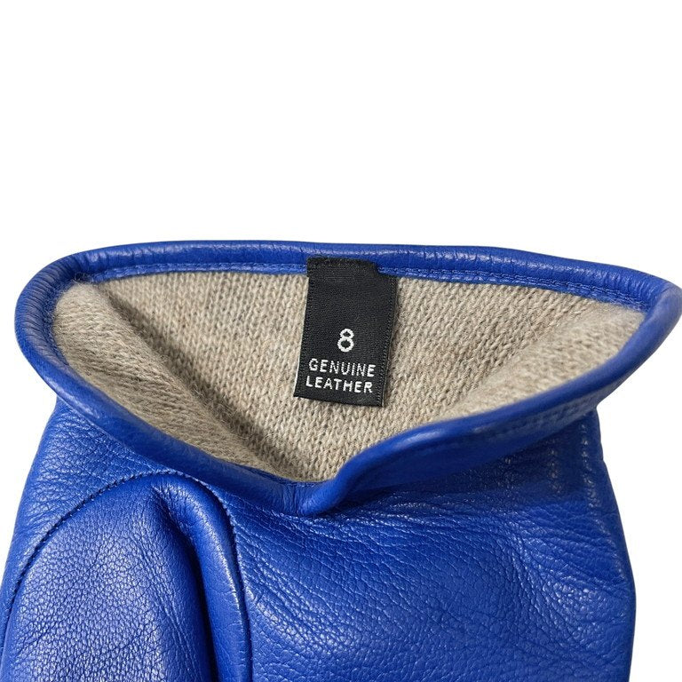 Omar Afridi 24AW CURVED GLOVES ROYAL ラムレザーカシミヤライニングロイヤルブルーグローブ 手袋 カシミア 服飾小物 雑貨 定価35,200円 オマールアフリディ メンズ レディース ユニセックス