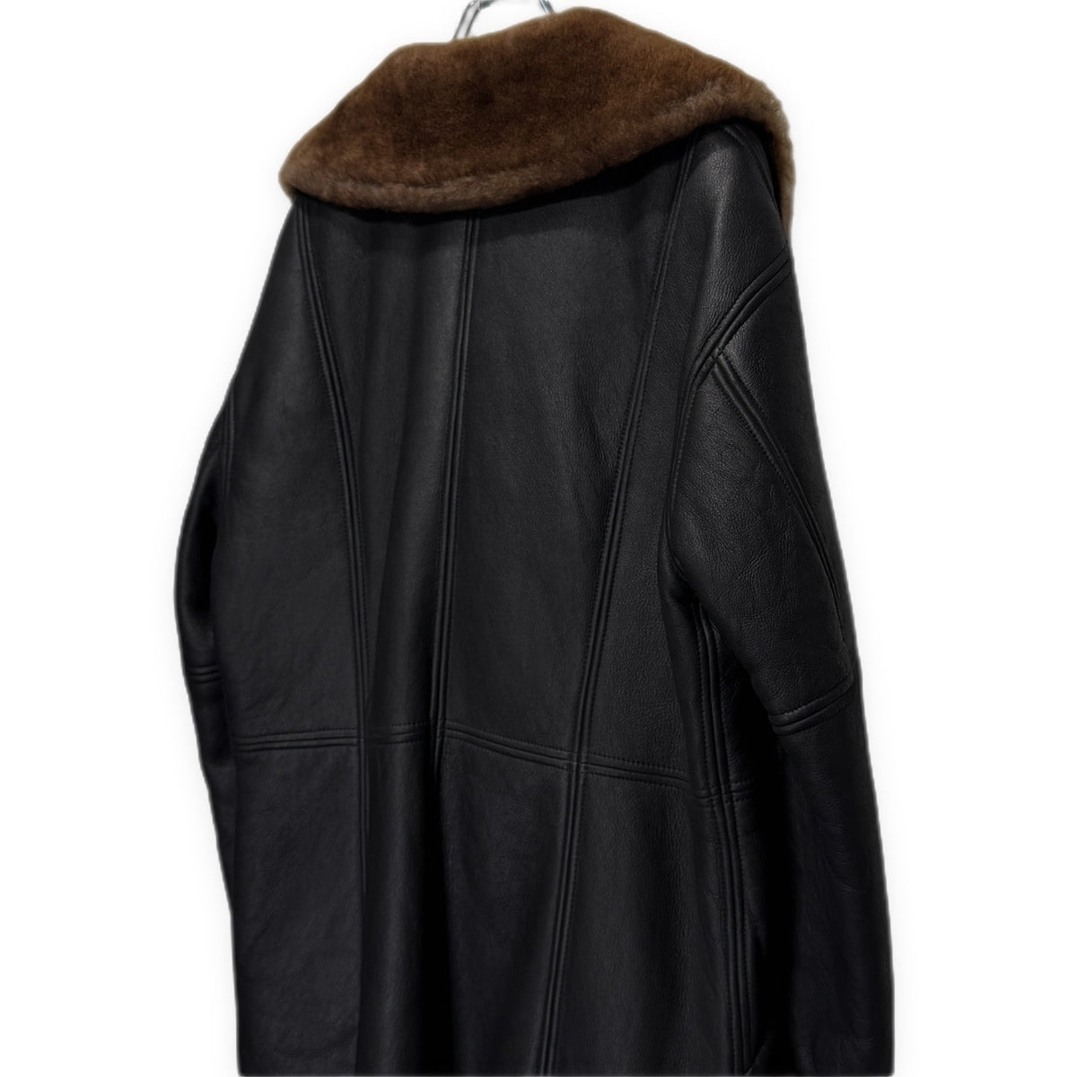 LQ Y's for men ラムレザームートンダブルブレストコート ブルゾン ジャケット アウター Archive 80s 90s Yohji Yamamoto Pour Homme ヨウジヤマモトプールオム ワイズフォーメン メンズ