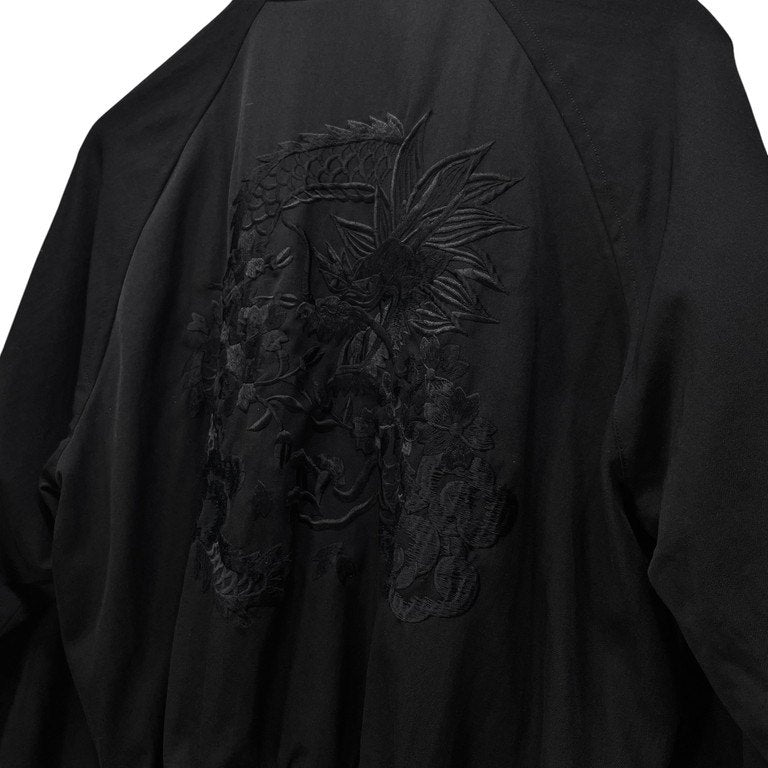 COMME des GARCONS 92SS ウールギャバジン富士龍刺繍スーベニアジャケット Archive Unfinished AD1991 90s 港商コラボ元ネタ 希少 スカジャン ブルゾン コート アウター コムデギャルソン