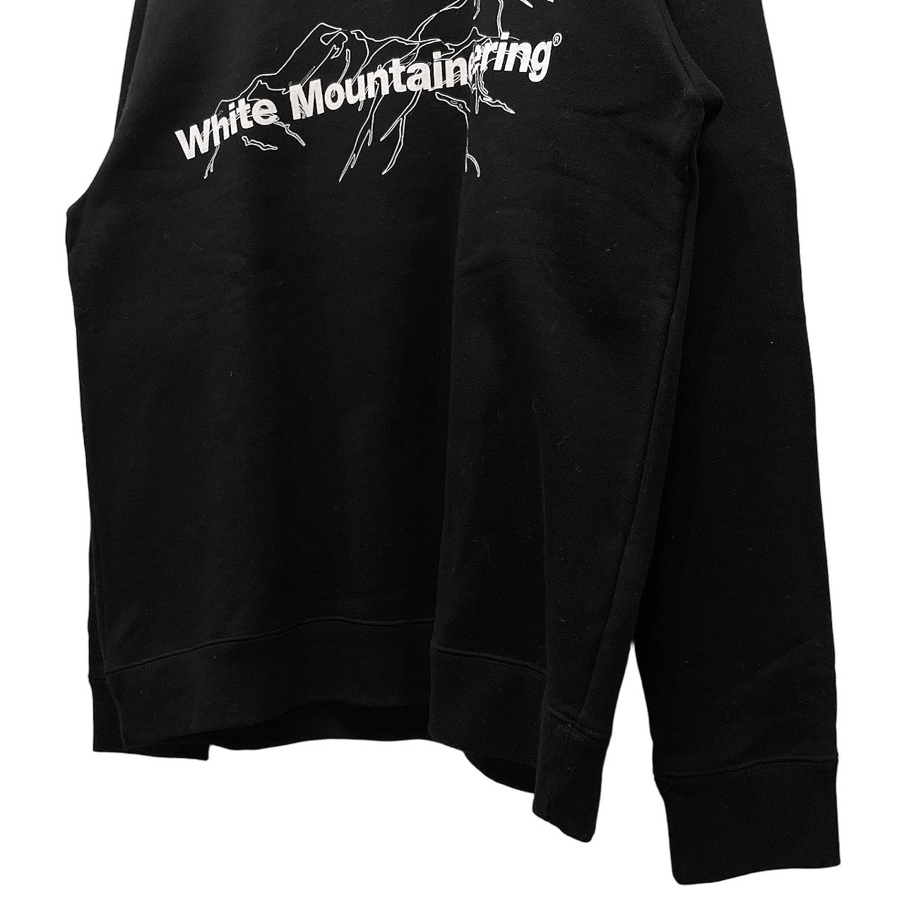 White Mountaineering 20AW Logo printed sweat shirt ロゴプリントシルケット加工スウェットシャツ 定価20,900円 ホワイトマウンテニアリング メンズ