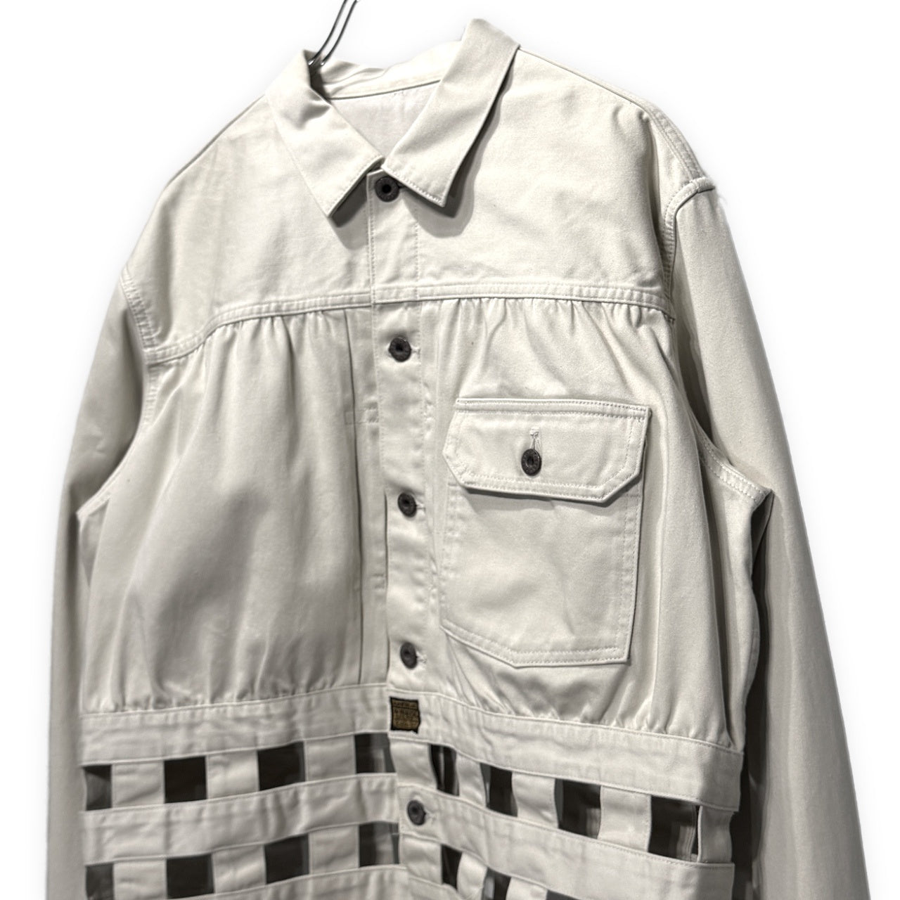 KAPITAL VINTAGE SATIN WINDOWPANE 1st JACKET ヴィンテージサテンウインドウペンファーストジャケット トラッカー ブルゾン キャピタル メンズ