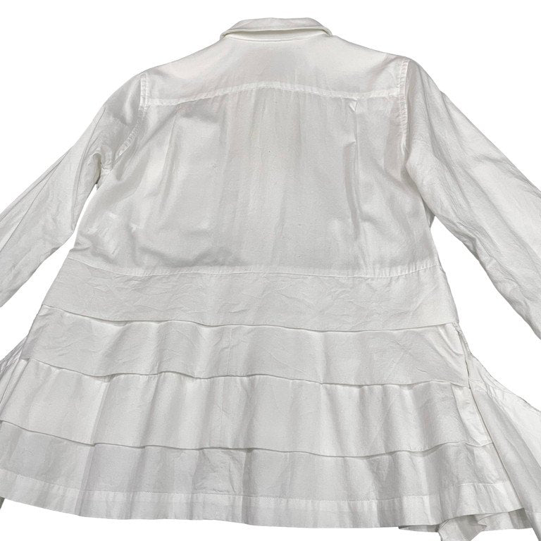 COMME des GARCONS 17SS コットン裾変形フリルシャツ ブラウス Archive invisible clothing 見えない服期