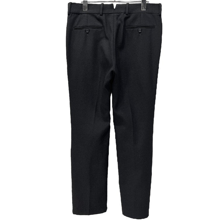 Alexander McQueen 19AW ラムレザーサイドテープスタッズウールスラックス トラウザーズ パンツ 側章 ライン ストライプ ボトムス アレキサンダーマックイーン メンズ