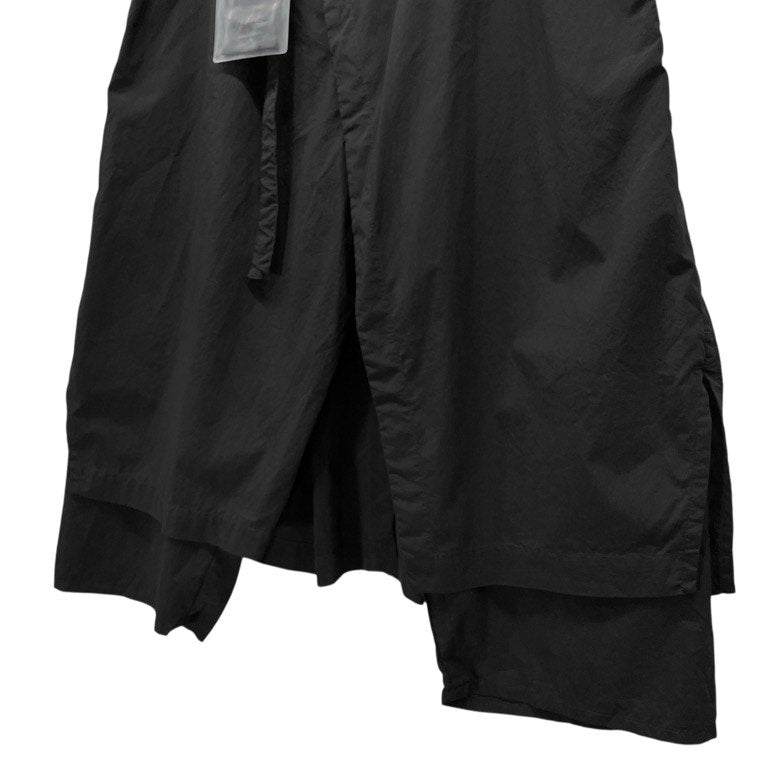 Yohji Yamamoto Pour Homme 19SS PA-製品染めPEタフタ A-ラップパンツシワ加工 ポリステルタフタ製品染め皺加工ラップパンツ クロップド ハーフ ボトムス 定価73,440円 ヨウジヤマモトプールオム メンズ