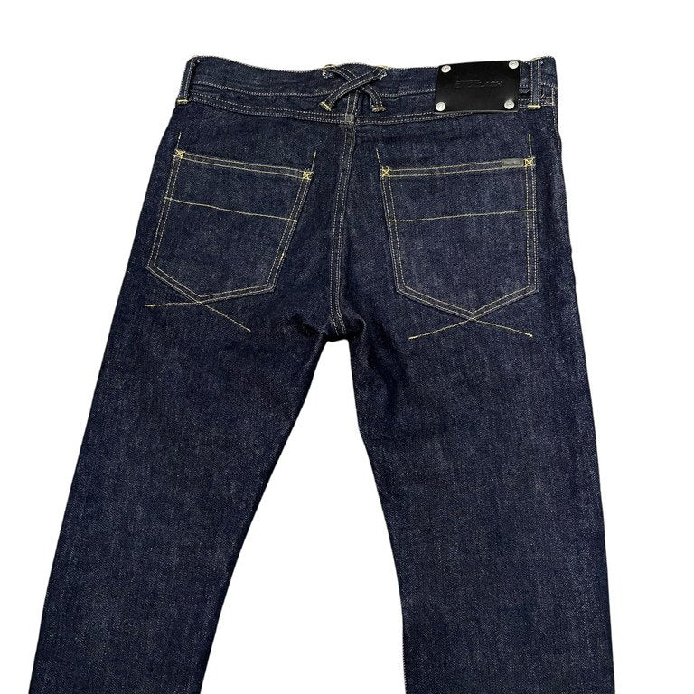 ISAMU KATAYAMA BACKLASH THE DENIM インディゴデニム裾ジップスリムパンツ ジーンズ スキニー D702-W イサムカタヤマ バックラッシュ メンズ