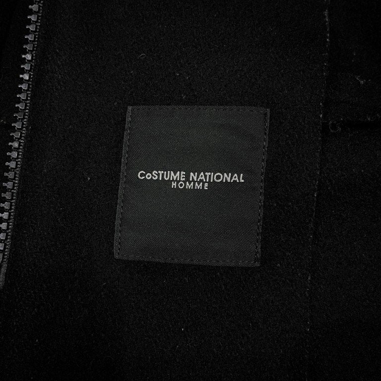 CoSTUME NATIONAL HOMME 99AW ウールカットオフ忍者ネックジップアップハーフコート ジャケット Archive 90s NINJA ハイネック ブルゾン アウター コスチュームナショナル メンズ