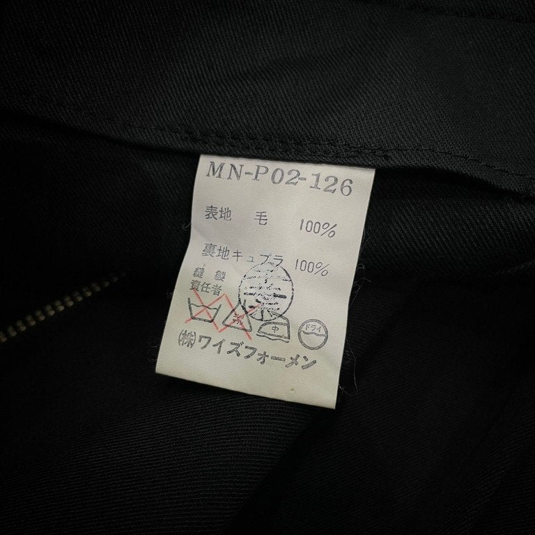 Y's for men ウールギャバジン2タックフラップポケットハイウエストパンツ スラックス トラウザーズ Archive 90s Yohji Yamamoto Pour Homme ヨウジヤマモトプールオム ワイズフォーメン メンズ