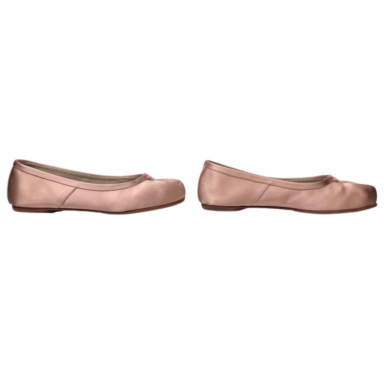 Maison Margiela 22 22AW Satin Tabi サテンタビバレエシューズ 足袋 バレリーナ フラット ダスティローズ パンプス 靴 クツ 定価93,500円 メゾンマルジェラ レディース