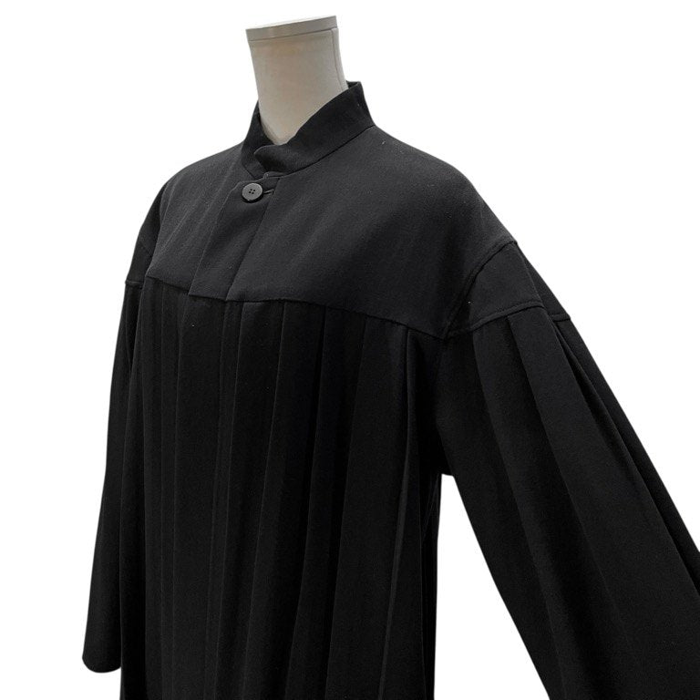 Y's オールドギャバジンバンドカラープリーツワンピース シャツ トップス Archive 70s Yohji Yamamoto Femme ヨウジヤマモトファム ワイズ レディース