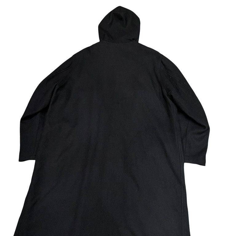 Yohji Yamamoto Pour Homme 15AW ウールフライフロントハイネックフーデッドロングコート ジャケット ブルゾン アウター フード Archive ヨウジヤマモトプールオム メンズ