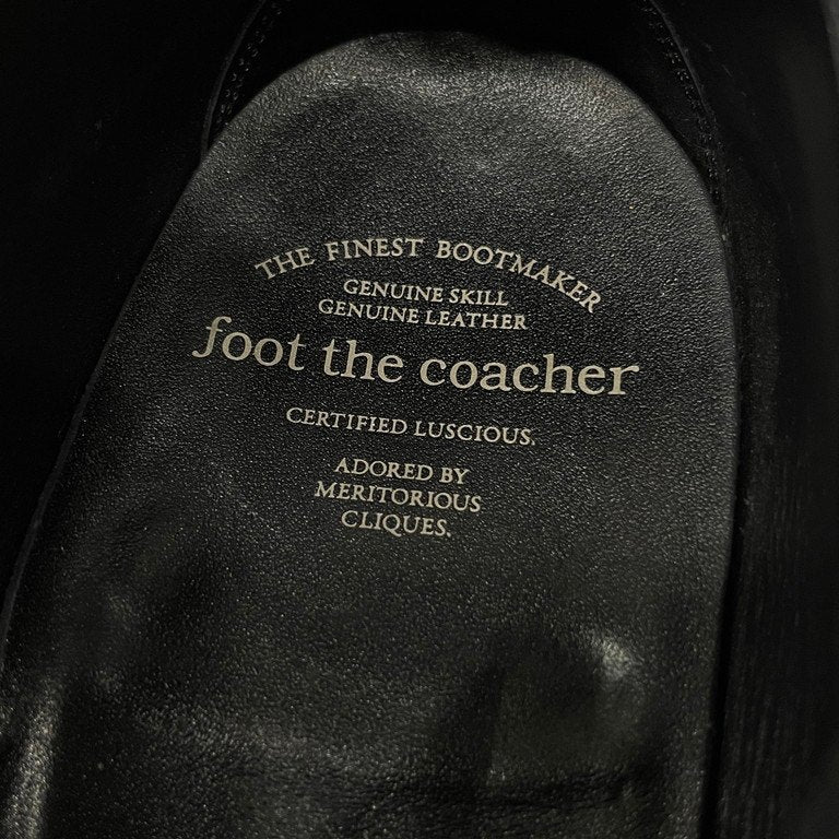 foot the coacher 18AW SINGLE MONK SHOES カーフレザーシングルモンクストラップシューズ ブーツ 定価67,100円