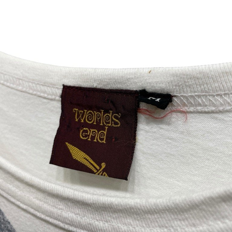 Vivienne Westwood Worlds End SEX PISTOLS ギター&ボーイプリントロングTシャツ Archive 90s レア 希少 カットソー 長袖 ヴィヴィアンウエストウッド ワールズエンド メンズ