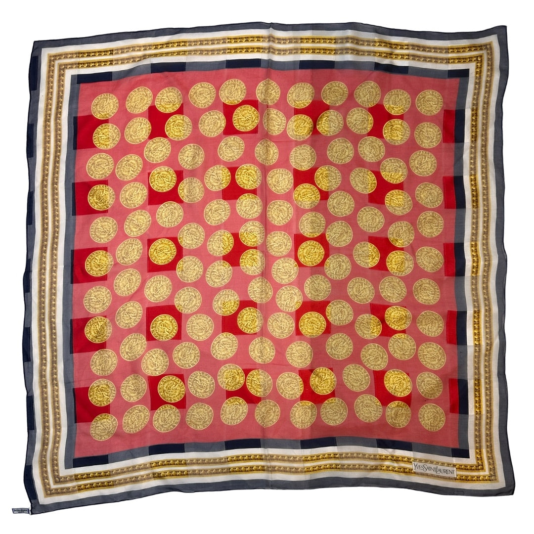 YVES SAINT LAURENT YVES SAINT LAURENT スカーフ コイン