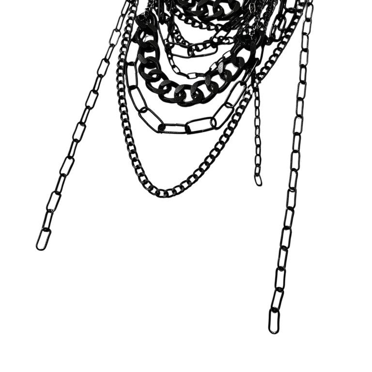 Jean Paul GAULTIER マルチチェーンドレープネックレス 一点物 激レア 希少 Archive 90s 00s JPG 未使用 ペンダント アクセサリー ジャンポールゴルチエ メンズ レディース ユニセックス