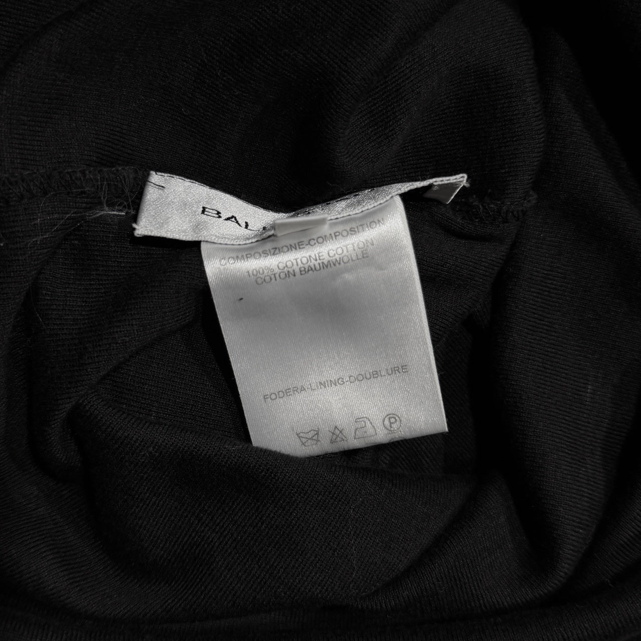 BALENCIAGA ディープVネック袖リブカットソー Tシャツ Tee T-shirt トップス Archive 2002 ニコラゲスキエール期 バレンシアガ レディース