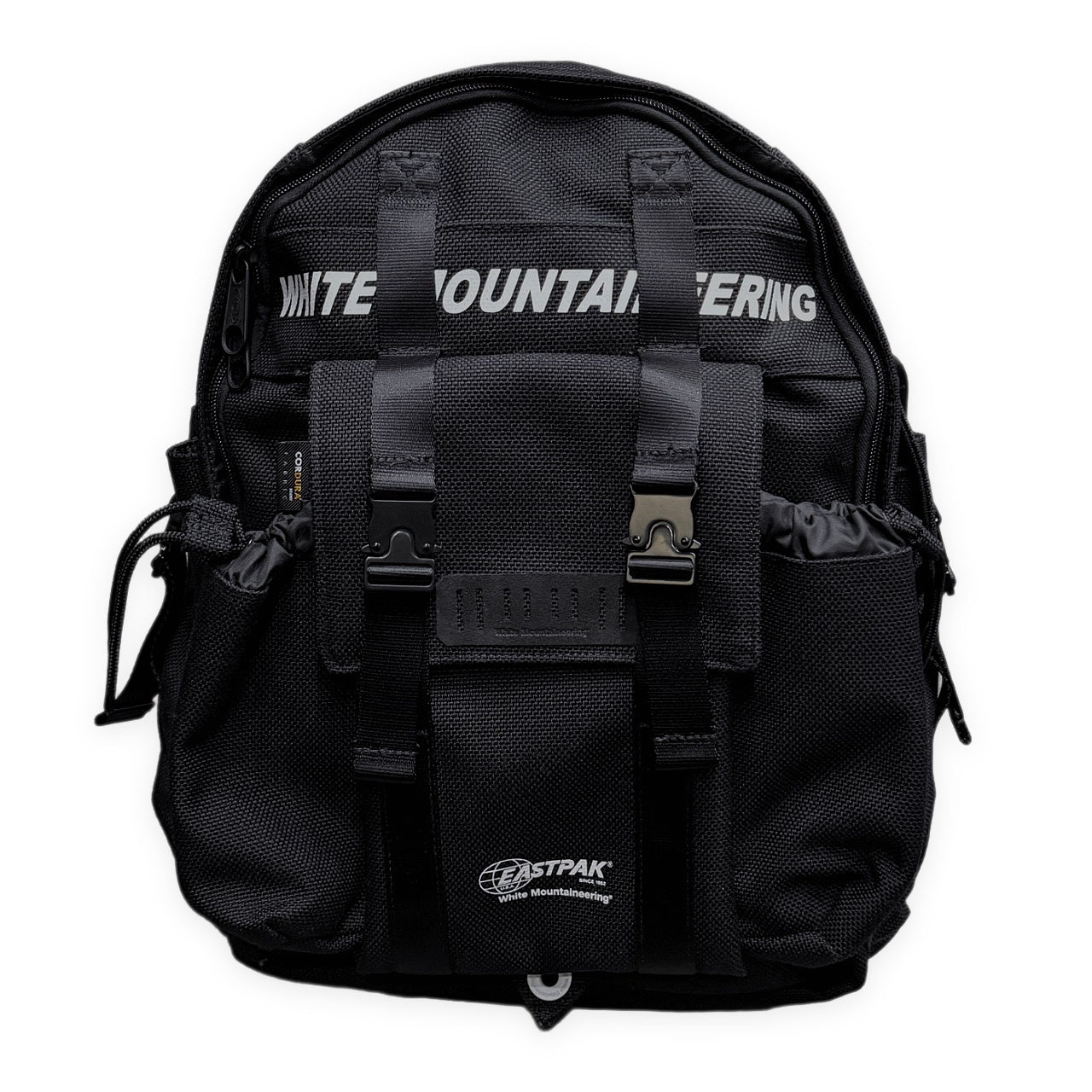 White Mountaineering × EASTPAK ワンタッチバックルマルチポケットバックパック リュックサック バッグ 鞄 カバン ロゴ ホワイトマウンテニアリング イーストパック メンズ