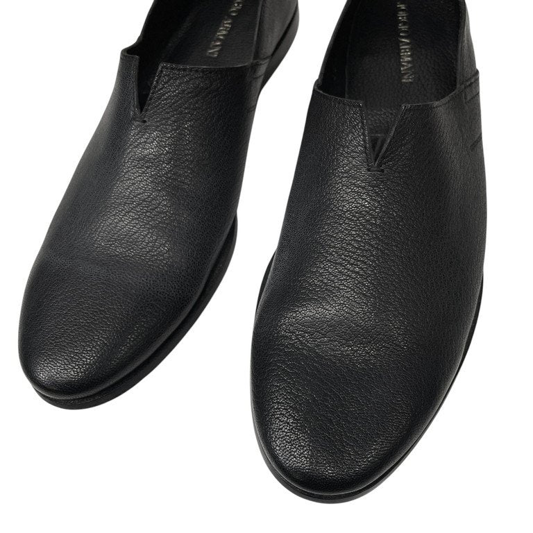 GIORGIO ARMANI グレインレザースリッポンシューズ ドライビング 短靴 ブーツ ローファー クツ ジョルジオアルマーニ メンズ