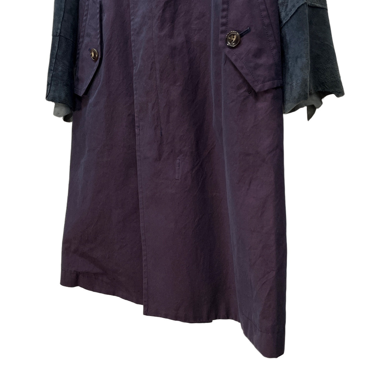 TAKAHIRO MIYASHITA TheSoloist. 13SS リバースラムレザーカットオフ袖切替ロングコート アウター ホースレザー 定価134,540円 Symphony #0007 ジャケット ブルゾン タカヒロミヤシタ ザ ソロイスト メンズ