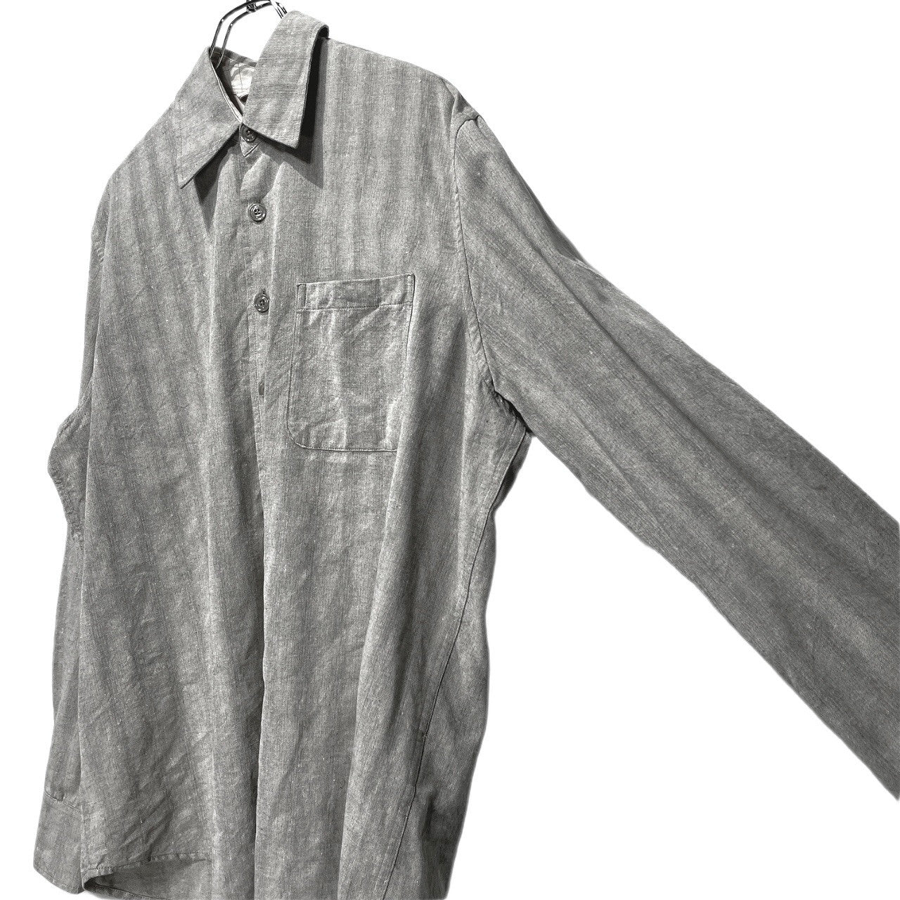 OUR LEGACY 26SS ABOVE SHIRT SAGE TRAIL CHECK DRYLINE WEAVE シャドーストライプレギュラーカラーシャツ ブラウス トップス M2262AST アワーレガシー メンズ