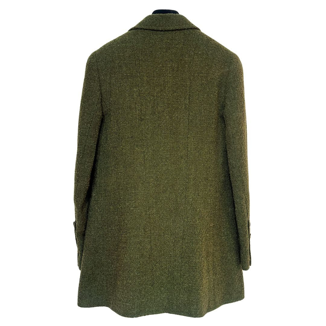 CHANEL CHANEL ボタンレスツイードジャケット 36