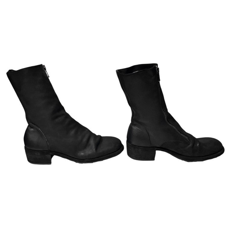 Yohji Yamamoto Pour Homme × GUIDI 23AW SOFT CALF LEATHER FRONT ZIPPER BOOTS ソフトカーフレザーフロントジッパーブーツ HJ-E23-774 シューズ Vibram 定価265,100円 ヨウジヤマモトプールオム グイディ メンズ