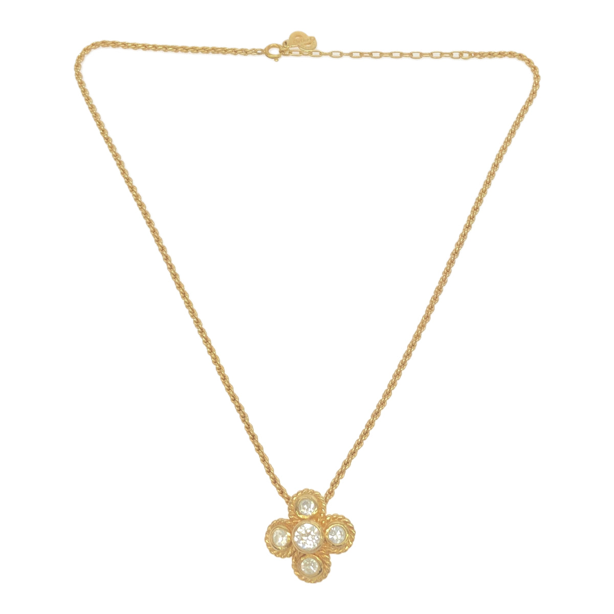 Christian Dior Christian Dior ネックレス ジルコニア フラワー