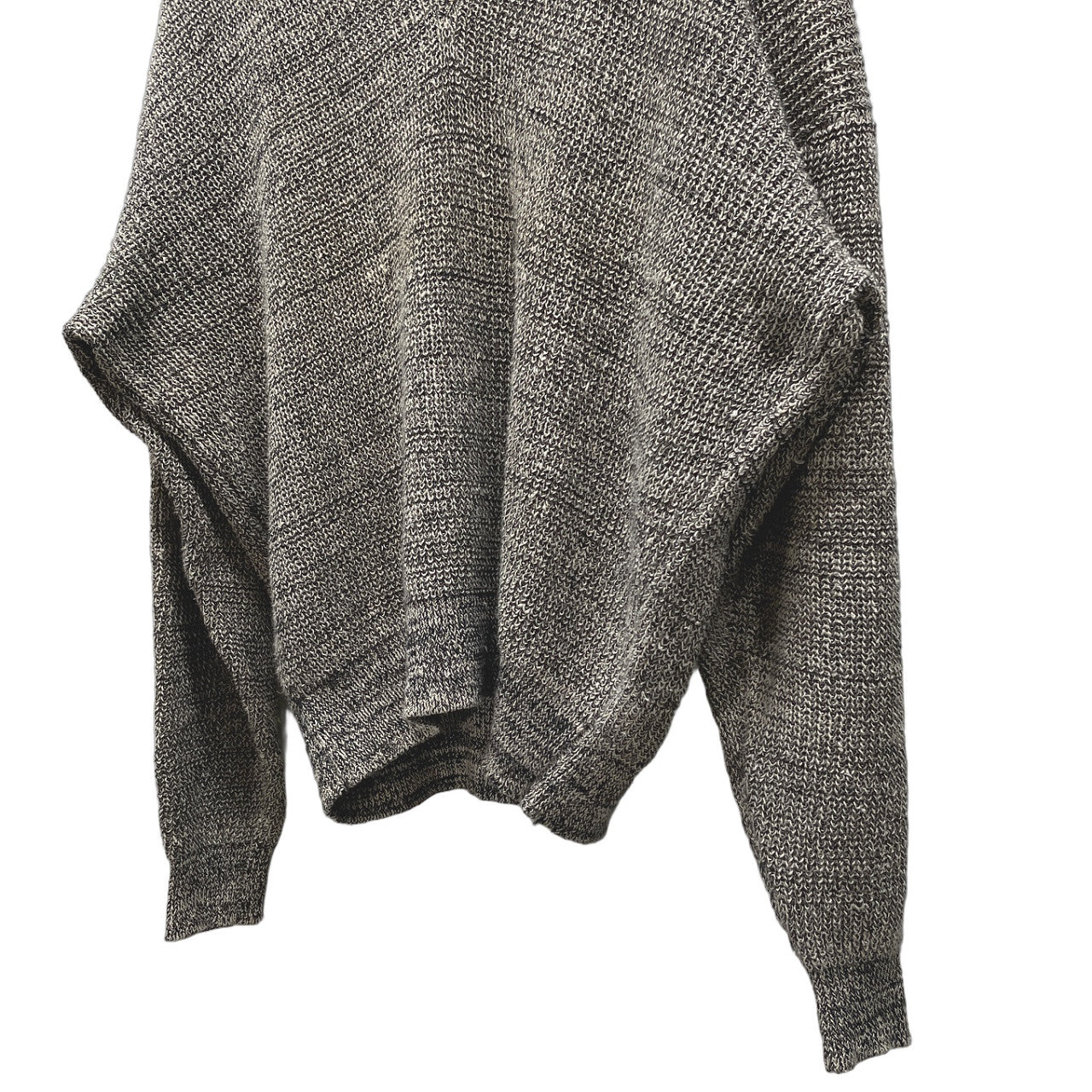 ISSEY MIYAKE MEN リネンコットンVネックサマーニットセーター Archive 80s 筆タグ 本人期 トップス イッセイミヤケメン メンズ