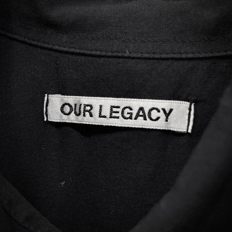 OUR LEGACY BORROWED BD SHIRT BLACK VOILE コットンボイルオーバーサイズボタンダウンシャツ ブラウス トップス アワーレガシー メンズ