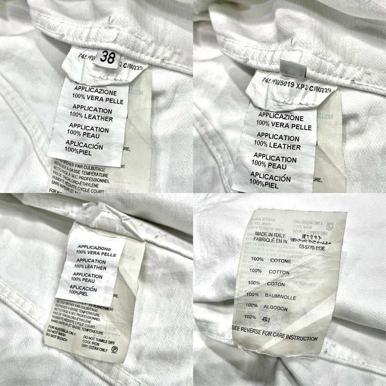 HELMUT LANG 03SS VINTAGE BROKEN DENIM LEATHER SWITCHING TRUCKER JACKET ヴィンテージブロークンデニムレザー切替トラッカージャケット Archive ダメージ加工 カットオフ ブルゾン コート アウター ヘルムートラング