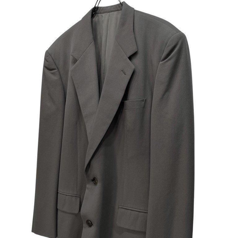 ISSEY MIYAKE MEN 91AW ウールギャバジンボックスシルエット2ボタンテーラードジャケット ブレザー ブルゾン アウター Archive 90s 本人期 イッセイミヤケメン メンズ