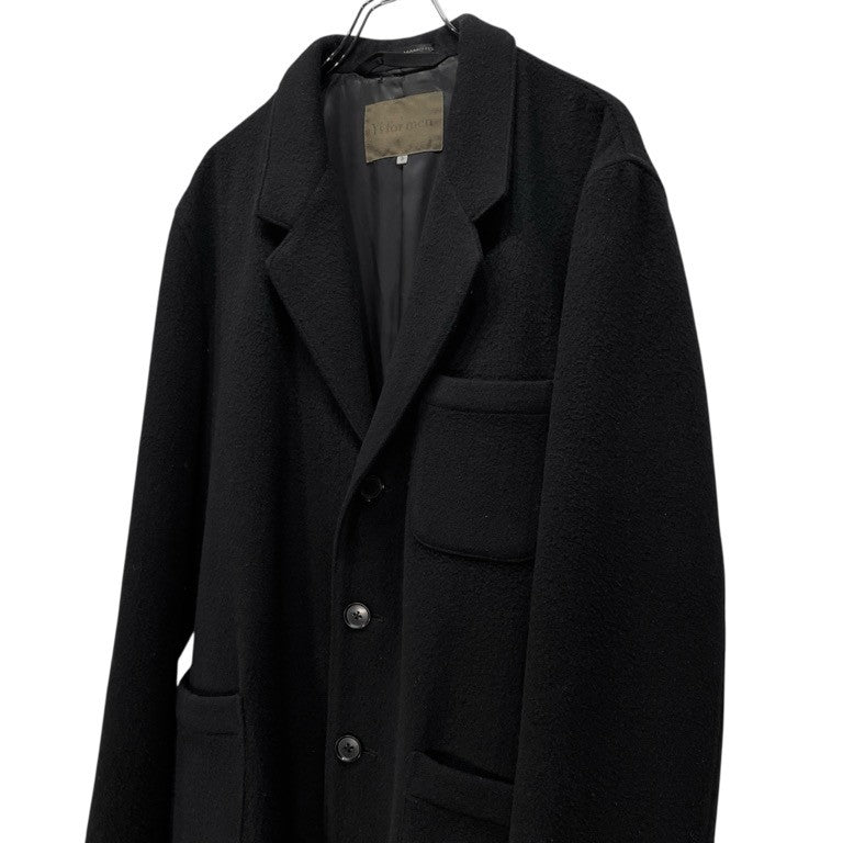 Y's for men ウールモッサ3Bテーラードハーフコート ジャケット ブルゾン アウター Archive Yohji Yamamoto Pour Homme ヨウジヤマモトプールオム ワイズフォーメン メンズ