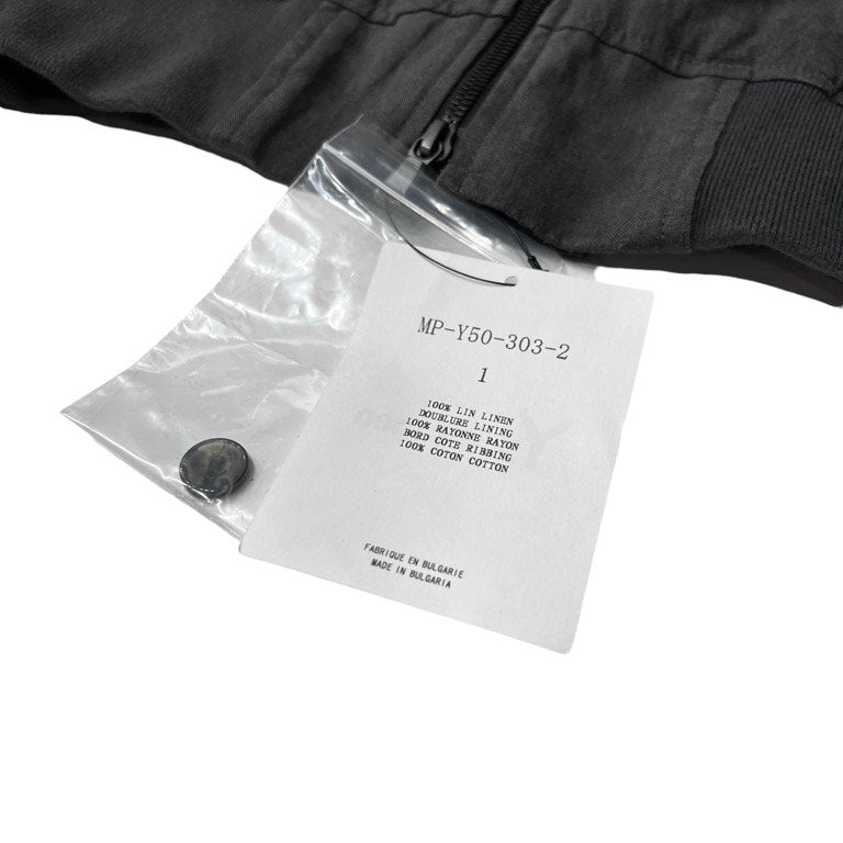 Y's for men × 120% LINO 25SS BLOUSON リネン襟付きダブルジップリブブルゾン ジャケット コート アウター 定価162,800円 Yohji Yamamoto Pour Homme ヨウジヤマモトプールオム ワイズフォーメン メンズ