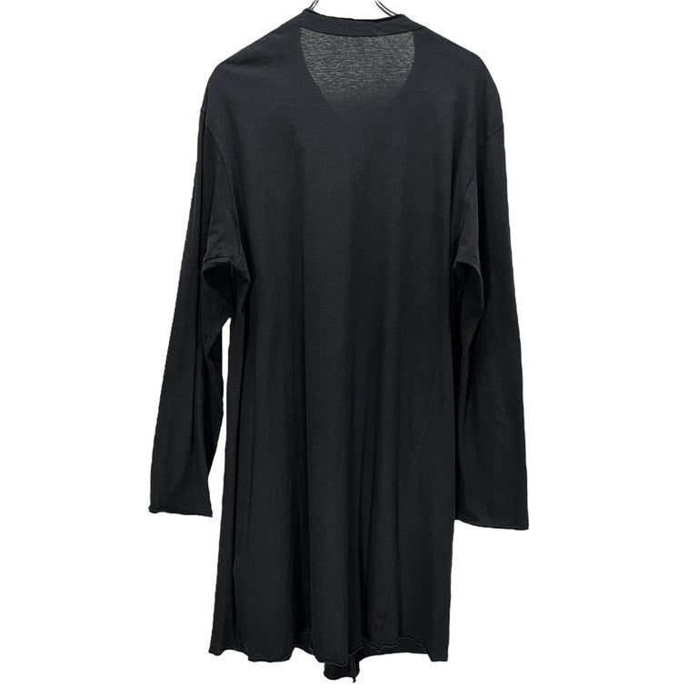 Yohji Yamamoto Pour Homme 12SS 天竺ダブルブレスト裁ち切りノーカラーカットソージャケット カットオフ カーディガン Archive 袴期 ハカマ ヨウジヤマモトプールオム メンズ