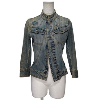 DOLCE&GABBANA DOLCE&GABBANA VINTAGE ラインストーンデニムジャケット