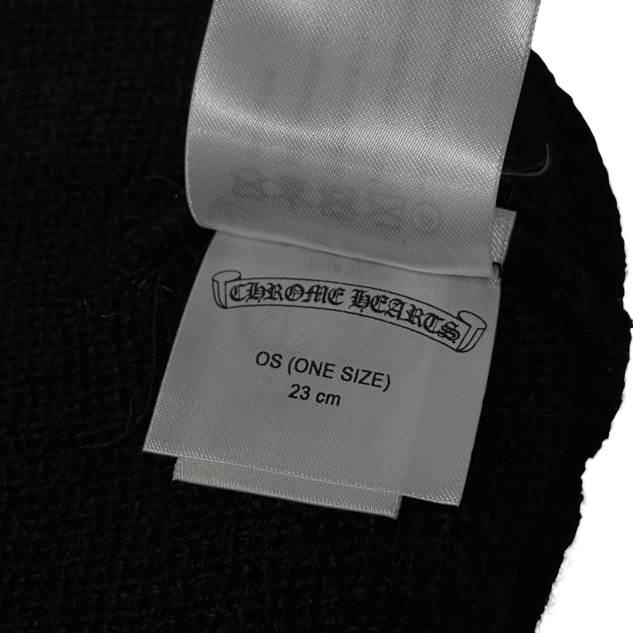 CHROME HEARTS WOOL WATCH CAP CHプラス刺繍ウールニットビーニー キャップ 帽子 ブラック クロムハーツ メンズ レディース ユニセックス