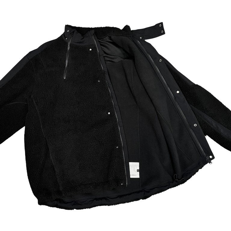 A-COLD-WALL 21AW BIAS FLEECE JACKET バイアスダブルジップ切替フリースジャケット ボア ブルゾン アウター 定価96,830円 ア コールドウォール メンズ