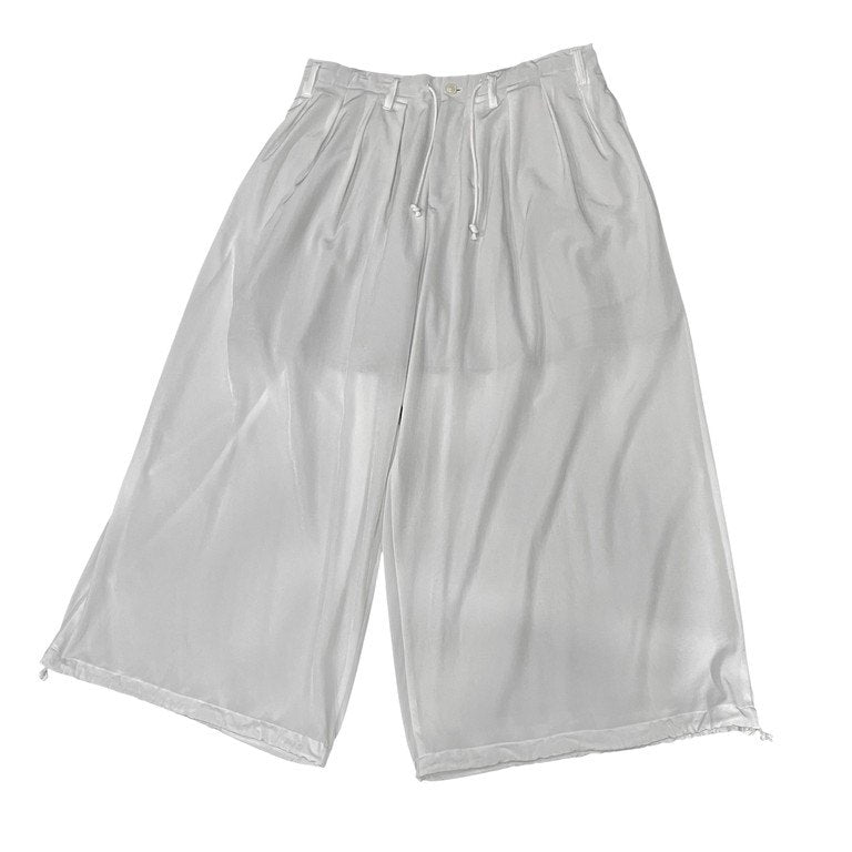 Yohji Yamamoto Pour Homme 25SS トリアセテートポリエステルバルーンパンツ HP-P21-562 ワイド 16タック ボトムス 定番 ヨウジヤマモトプールオム メンズ