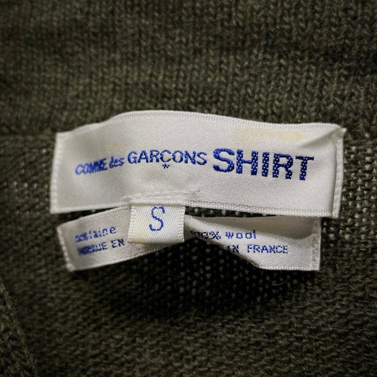 COMME des GARCONS SHIRT 5Bリブウールニットカーディガン セーター Archive 90s トップス コムデギャルソンシャツ メンズ